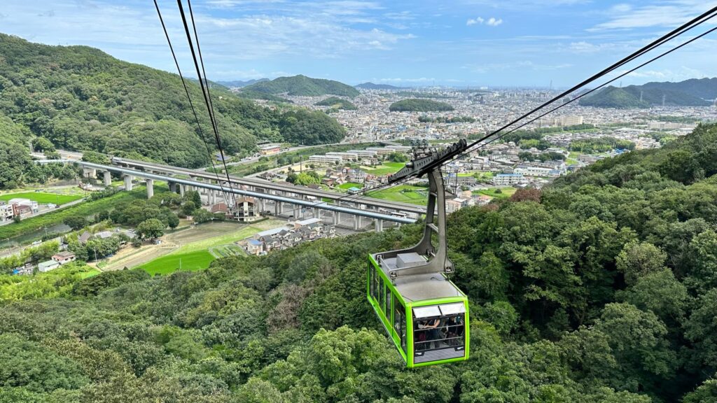 ロープウェイから見た姫路市内