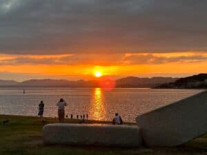 宍道湖の夕陽