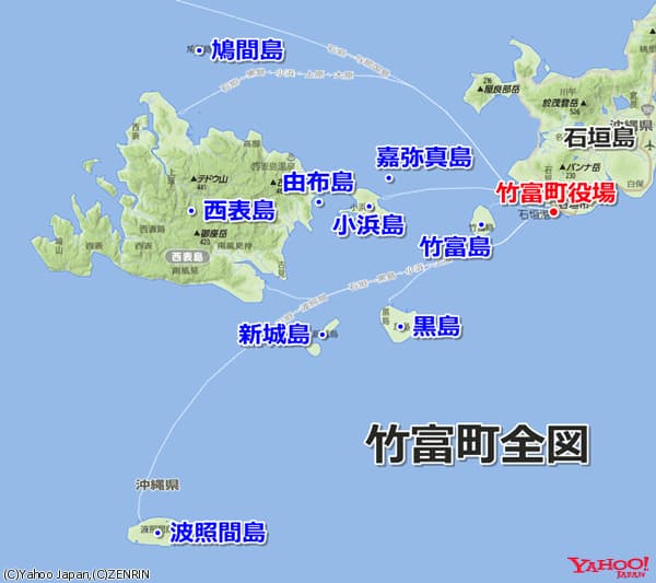 竹富町全図