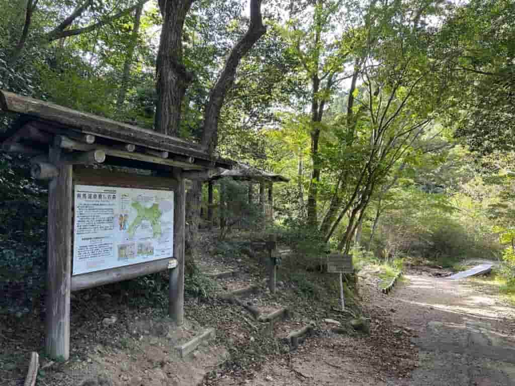 魚屋道の分岐点