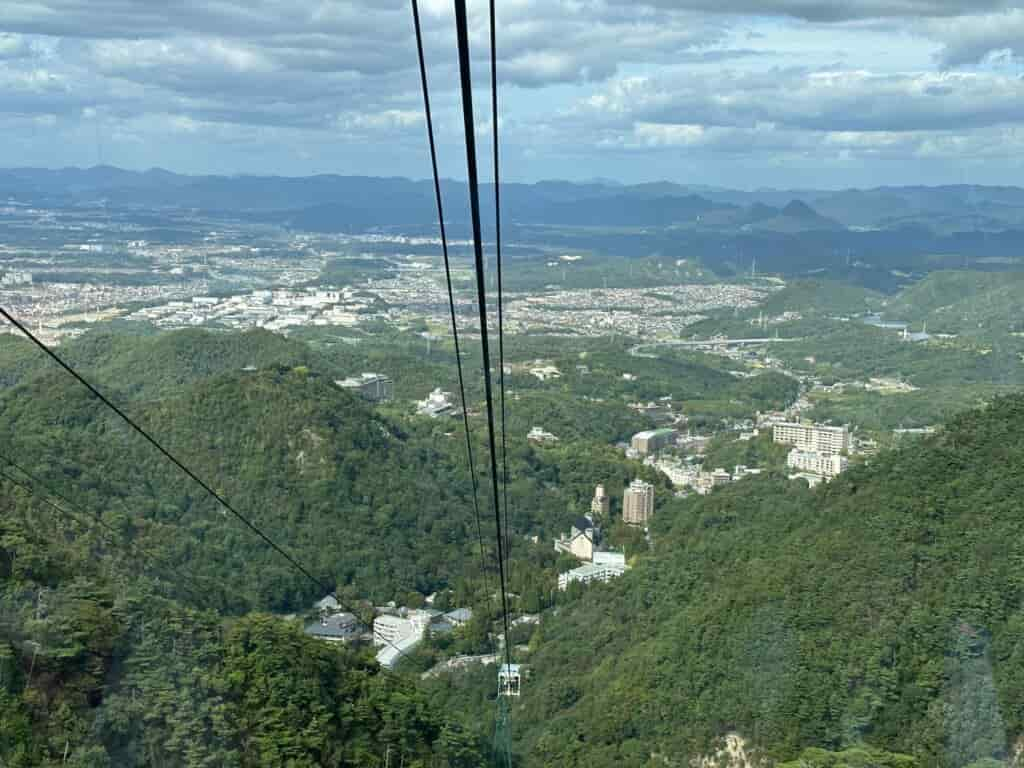 有馬温泉街の展望