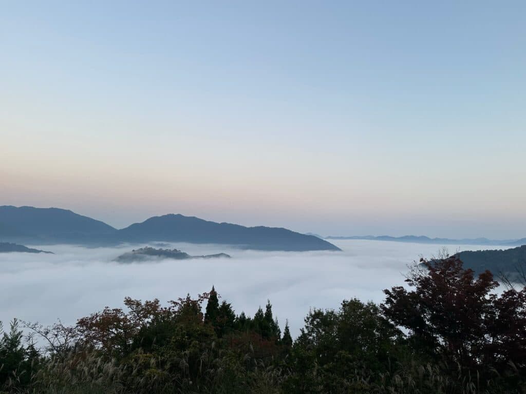 夜明けの竹田城跡