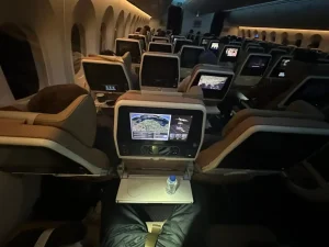 エティハド航空の機内