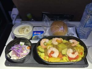 2回目の機内食