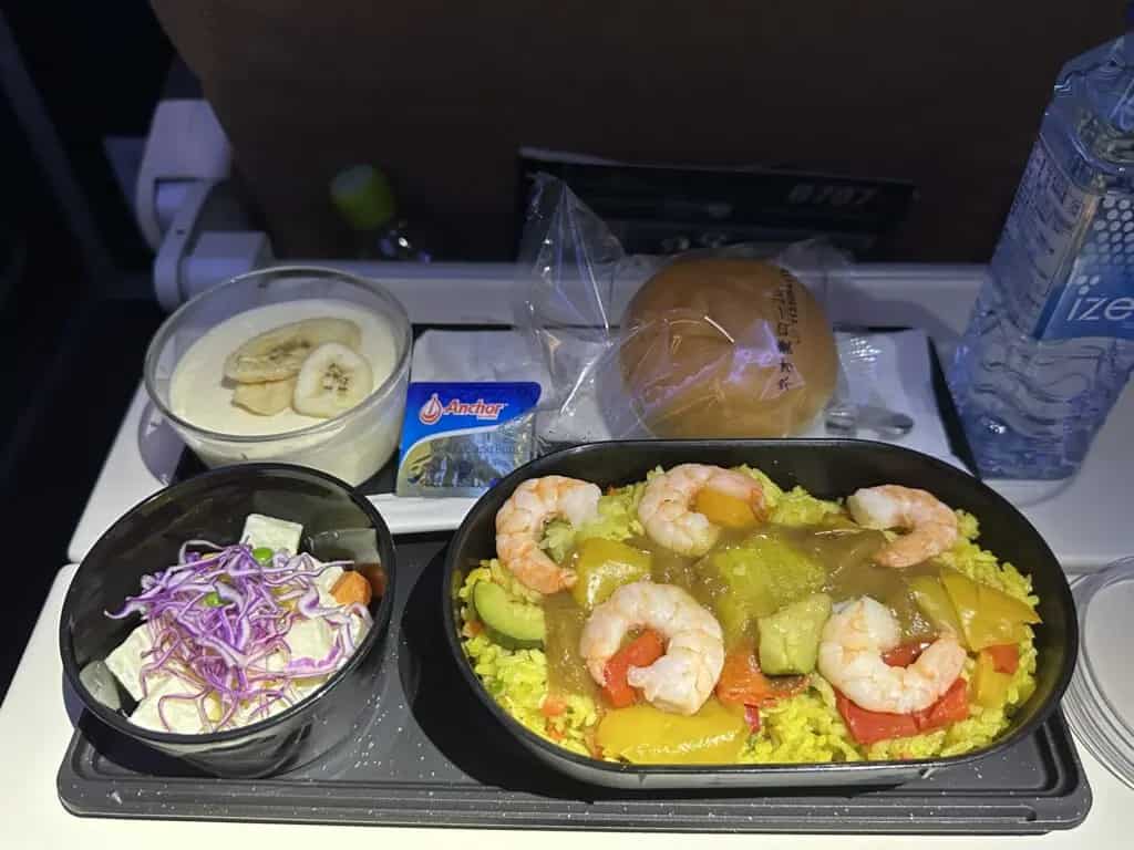 2回目の機内食
