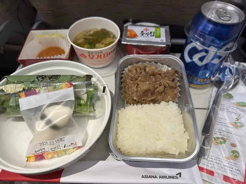 アシアナ機内食のプルコギ