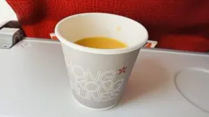 ドリンクサービスのオレンジ