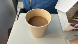 厦門航空のコーヒーサービス