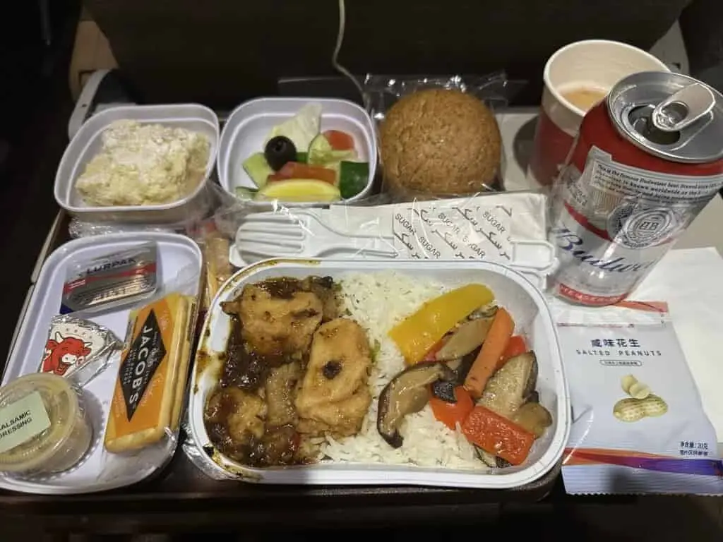 選択したシーフードとビール