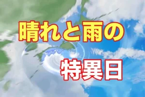 晴れと雨の特異日