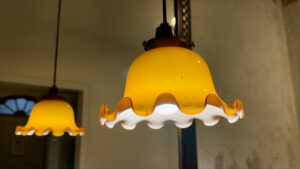 オンオンホテルバスルームのランプシェード
