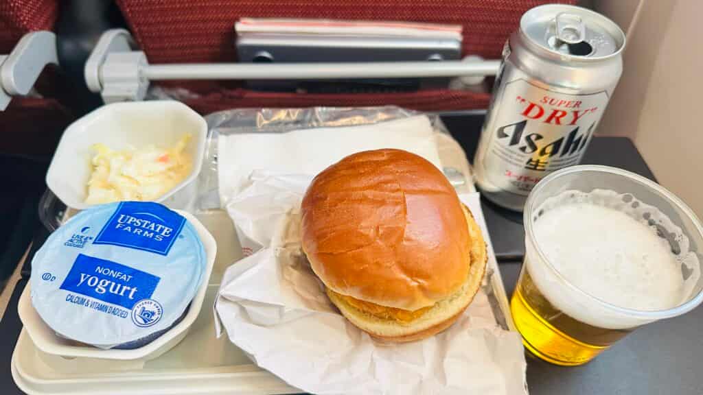 日本航空の機内食2回目